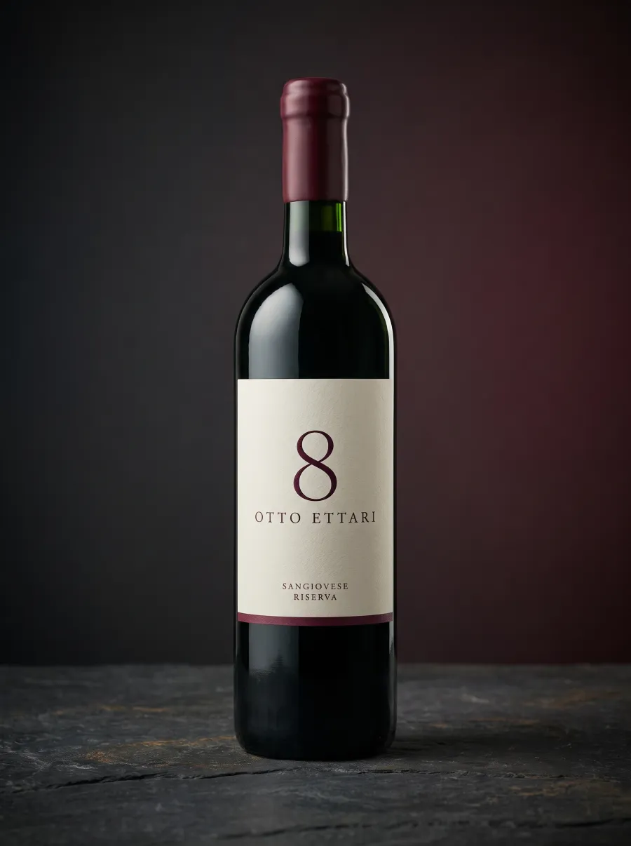 Bottiglia di Sangiovese Riserva Otto Ettari